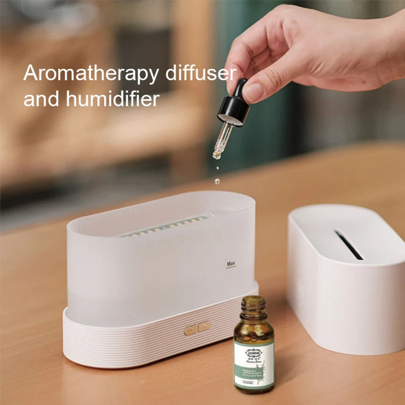 Kinscoter Aroma Diffuser Air Humidifier Ultrasonic Cool Mist Maker Fogger Led Essential Oil Flame Lamp Difusor - Image 8