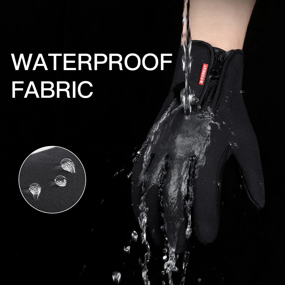 New Winter Gloves Men Women Touch Cold Waterproof Motorcycle Cycle Gloves Male Outdoor Sports Plus Velvet Warm Running Ski Glove - Image 15