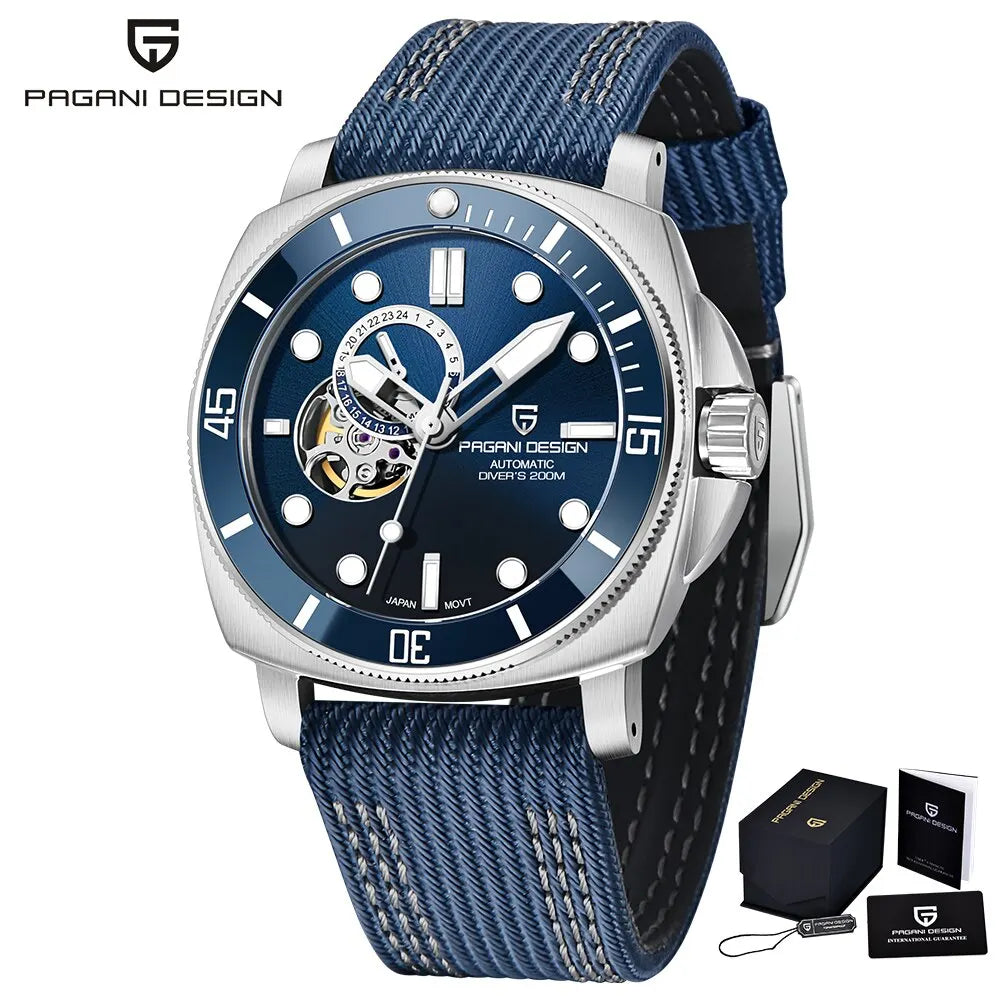 PAGANI DESIGN Brand Sports Men Mechanical Watch Fashion Sapphire 200M Waterproof Automatic Timecode Relogio Masculino 2024 New - Image 10